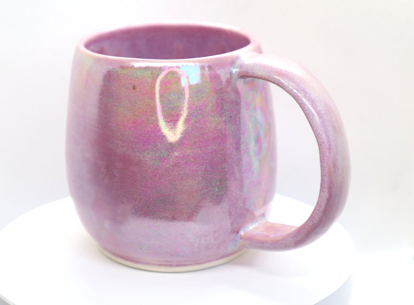 10 oz Lilac Iridescent Handmade Porcelain Mug
