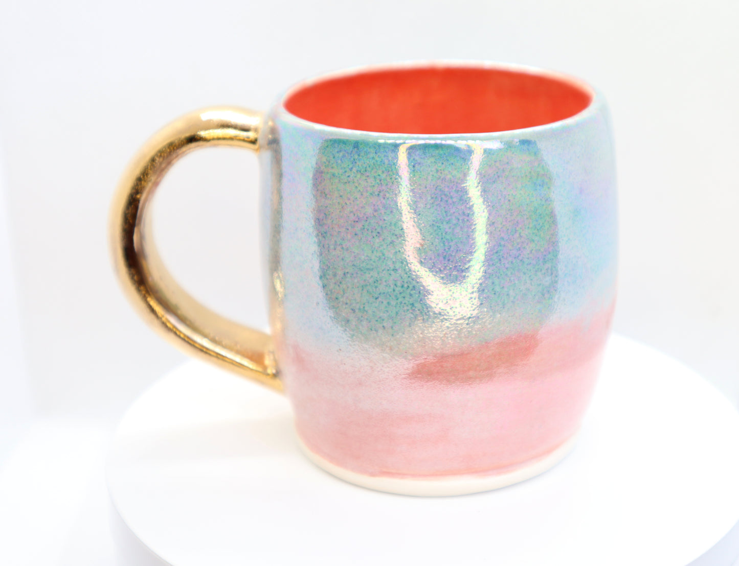 10 oz Iridescent Sunrise Handcrafted Porcelain Mug