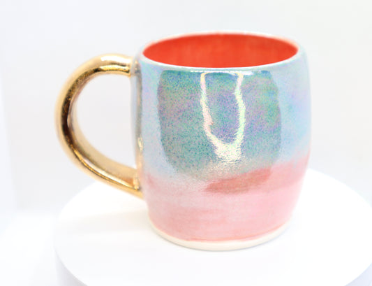 10 oz Iridescent Sunrise Handcrafted Porcelain Mug